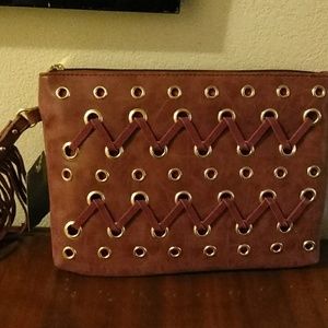 Wine colored purse